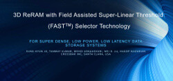 3D ReRAM with Field Assisted Super‑Linear Threshold Selector Technology