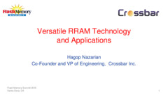Versatile ReRAM Technology and Applications