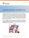 ReThink Mobile Computing with CrossBar ReRAM Technology